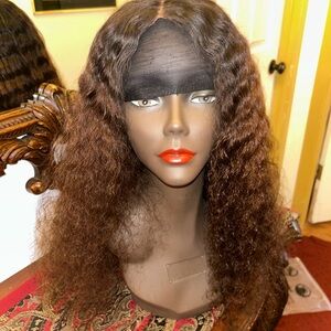 Brown Wavy Hair Wig